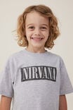 Camiseta - Nirvana License Drop Shoulder Short Sleeve Tee, LCN MT FOG GREY MARLE/NIRVANA - vista alternativa 4