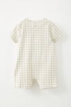 The Short Sleeve Romper, RAINY DAY/GINGHAM BEAR - alternate image 3