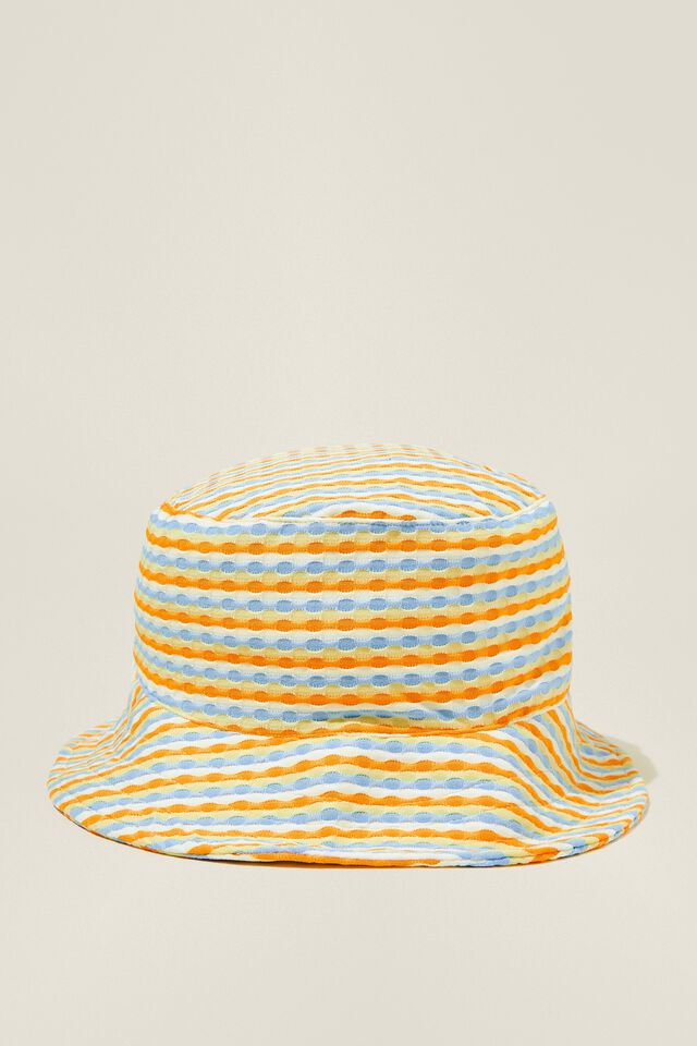 Swim Bucket Hat, STRIPE/CHAMELEON