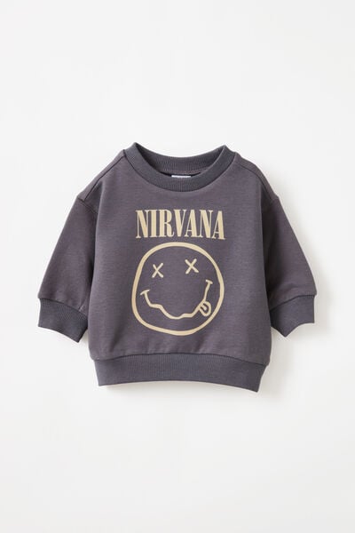 Alma Drop Shoulder Sweater Lcn, LCN MT RABBIT GREY/NIRVANA