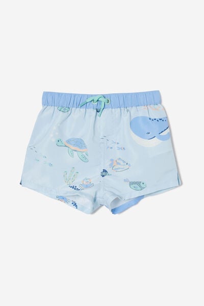 Bailey Swim Short, FROSTY BLUE/SEA CREATURES