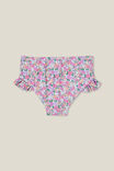 Pippa Ruffle Bikini Bottom, VANILLA/BLAIRE DITSY PINK GERBERA - alternate image 3