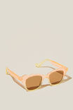 Kids Wavy Square Sunglasses, TROPICAL ORANGE/BABY YELLOW - alternate image 2