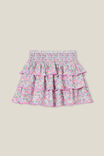 Summer Swim Tropical Skirt, VANILLA/BLAIRE DITSY PINK GERBERA - alternate image 3