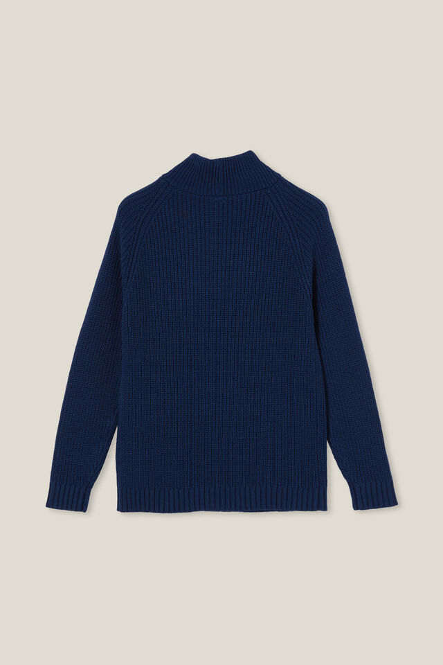 Blakely Quarter Zip Knit, IN THE NAVY