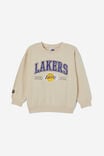 NBA LA Lakers Felix Fleece Crew Neck, LCN NBA RAINY DAY/LA LAKERS TEAM - alternate image 1