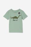 Downtown Short Sleeve Tee, SMASHED AVO/CROC COLOUR CHANGE