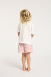 Blair Short Sleeve Pyjama Set, ANTHURIUM/SANTA STRIPE - alternate image 3