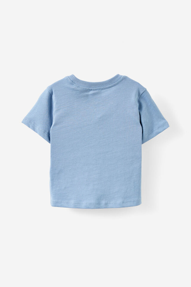 Jurassic Park Short Sleeve Tee-License, LCN UNI DUSTY BLUE/JURASSIC PARK