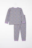 Ava Long Sleeve Pyjama Set, LILAC DROP/MIMI FLORAL - alternate image 3