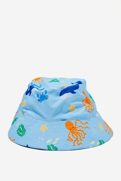 Baby Swim Bucket Hat, SKY HAZE/SEA FREINDS
