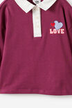 Rugby Polo, BERRY JAM/LOVE - example image 3