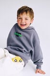 Sammy Oversize Hoodie, STEEL/BE YOUR HARD CORE SELF APPLE - example image 1