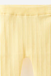 Organic Blend Knit Legging, LEMON SQUASH MARLE - example image 2
