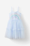 Isabella Dress Up Dress, MORNING BLUE/RAINBOW - alternate image 1