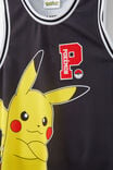 License Basketball Tank, LCN POK BLACK/POKEMON PIKACHU - alternate image 2