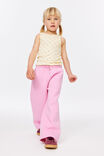 Sammy Wide Leg Trackpant, STRAWBERRY MILK - example image 1