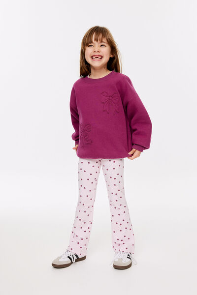 Essential Flare Legging, BALLET PINK/DAISY DITSY
