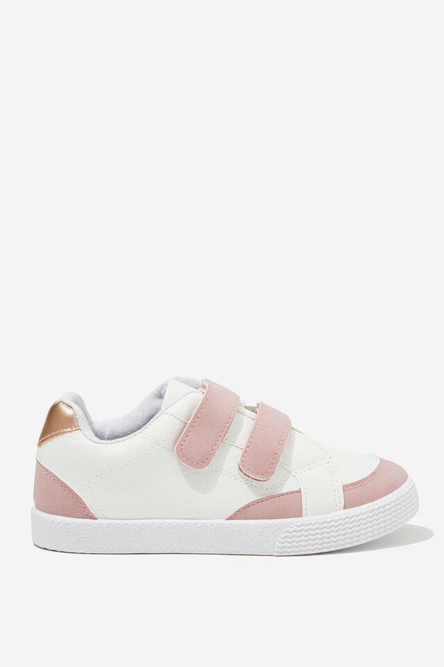 Darcy Double Strap Trainer, MARSHMALLOW/ROSE GOLD