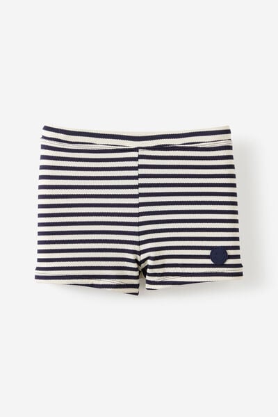 Billy Boyleg Swim Trunk, VANILLA/SQUID INK