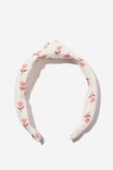 Lottie Knot Headband, VANILLA/MINI TULLY TULIP - alternate image 1