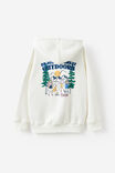 Barbie Oversized Hoodie, LCN MAT BARBIE OUTDOORS/DARK VANILLA - example image 2