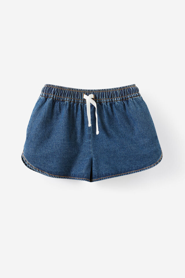 Gigi Woven Short, MID WASH