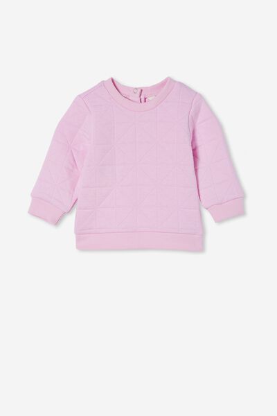 Greer Quilted Sweater, PALE VIOLET
