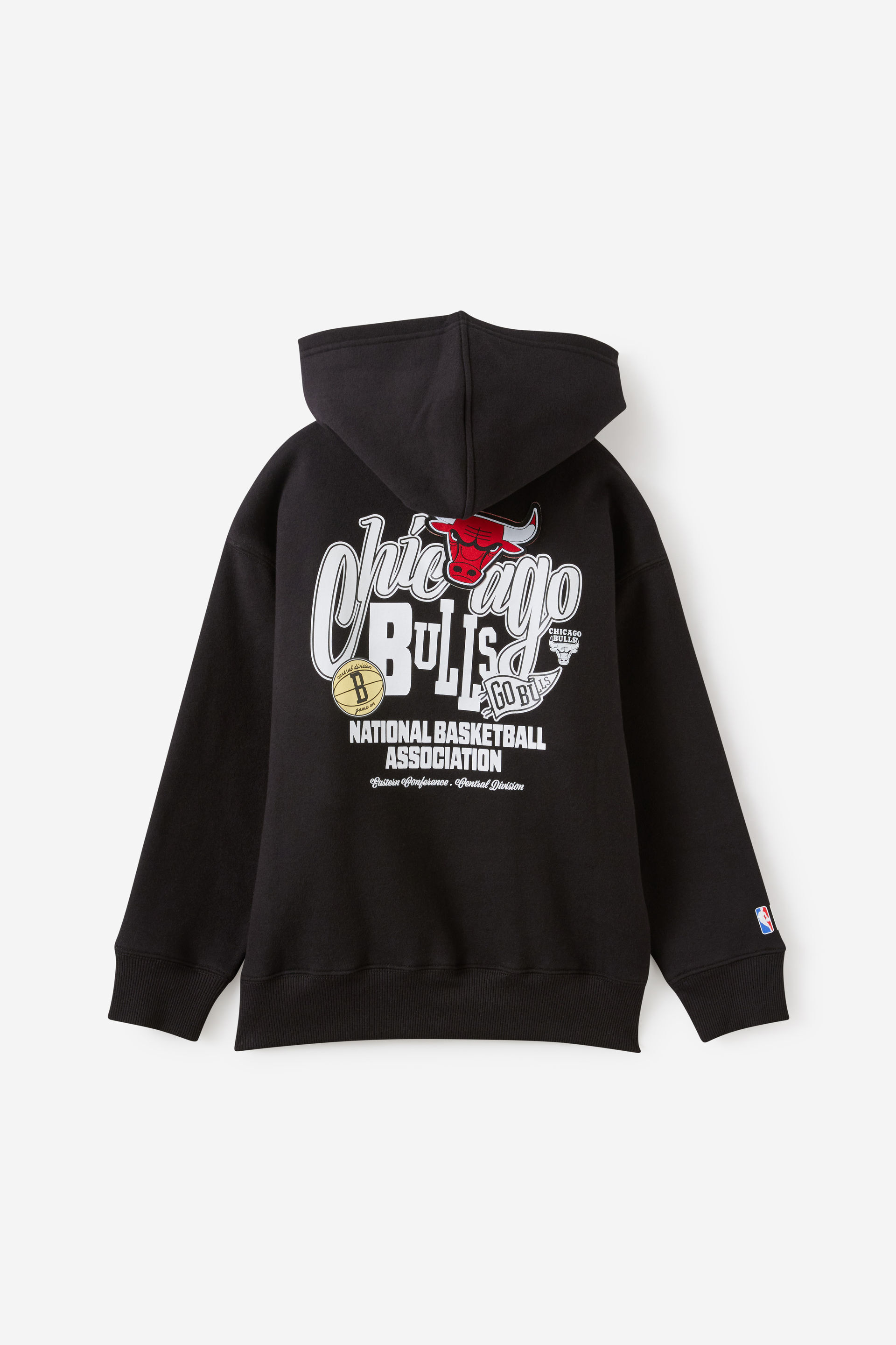 Boys' Black NBA Chicago Bulls Oversized Hoodie | Cotton On Kids