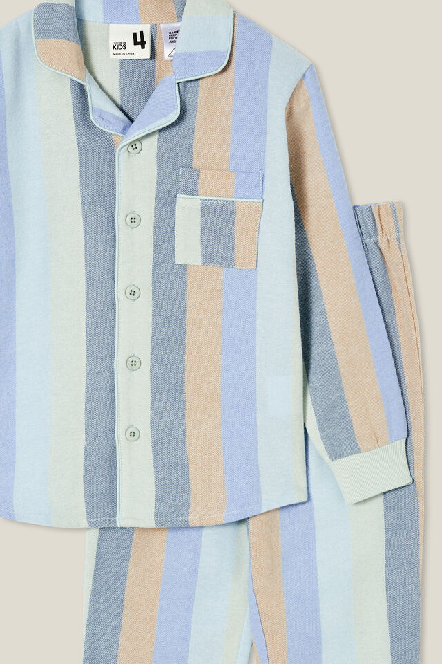 William Long Sleeve Pyjama Set, MULTI/CANDY STRIPE