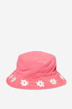 Kids Reversible Bucket Hat, STRAWBERRY POP FLOWERS/LILAC DROP - alternate image 1