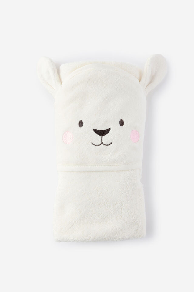 Baby Organic Snuggle Towel, MILK/SHEEP
