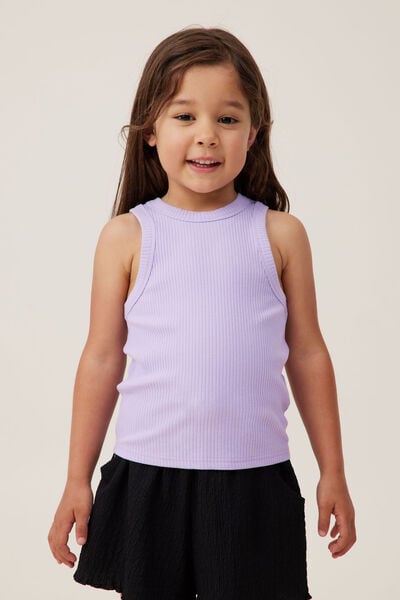 Eleanor Tank, LILAC DROP RIB