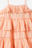 Sleeveless Broderie Dress, APRICOT MIST - example image 2
