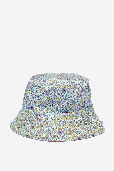 Kids Reversible Bucket Hat, SPLICE/MIMI DITSY