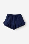 Frill Short, DENIM NAVY - example image 1