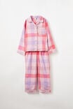 Heidi Long Sleeve Pyjama Set, BLUSH PINK/WINTERS CHECK - alternate image 1