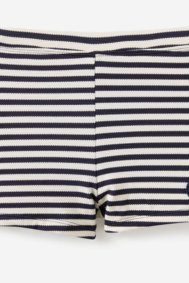 Billy Boyleg Swim Trunk, VANILLA/SQUID INK