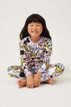 Disney Florence Long Sleeve Pyjama Set, LCN DIS VANILLA/MINNIE & FRIENDS - alternate image 1