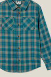 Rocky Long Sleeve Shirt, TURTLE GREEN/TAUPY BROWN WAFFLE PLAID - alternate image 2