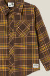 Rugged Long Sleeve Shirt, HOT CHOCCY/TAUPY BROWN PLAID - alternate image 2