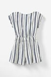 Hallie Tie Front Playsuit, IN THE NAVY/STRIPE - alternate image 3