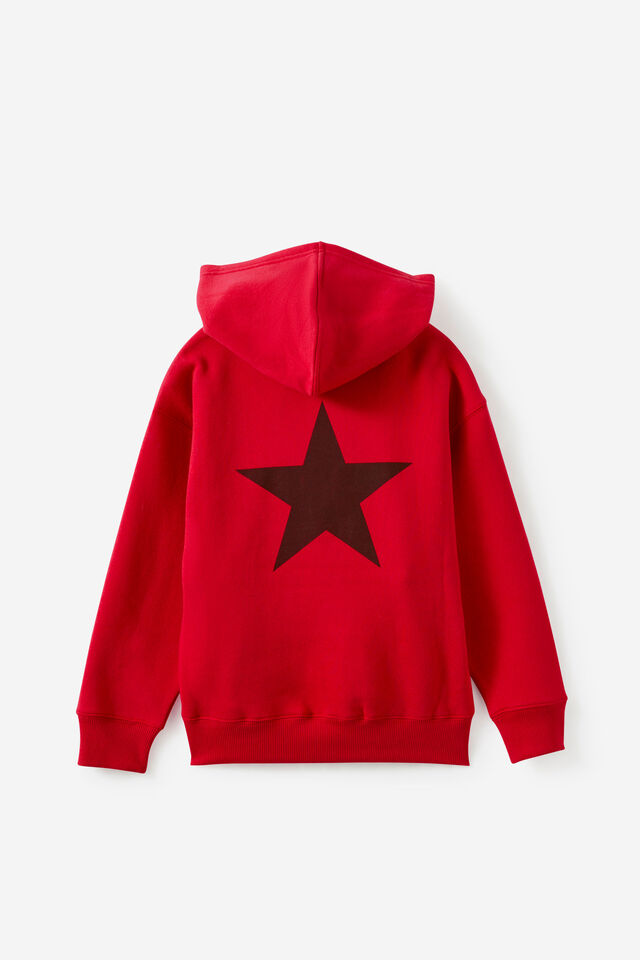 Sammy Oversize Hoodie, VARSITY RED/STAR