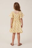 Paige Short Sleeve Dress, RAFFIA/FLORA FLOWER STAMP - alternate image 3