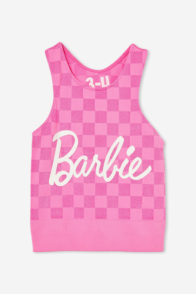 Barbie Kali Seamfree Tank, LCN MAT BARBIE/PINK GERBERA