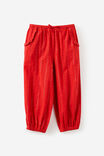 Gigi Bubble Hem Pant, VARSITY RED/SILVER LUREX - example image 2