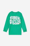 Scout Long Sleeve Tee, GREEN SPLASH/GROW WITH THE FLOW - alternate image 3