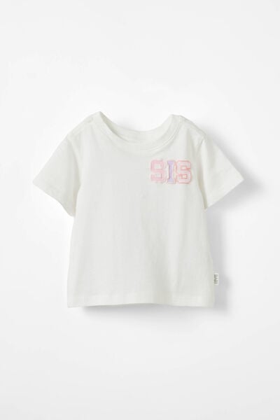 Jamie Short Sleeve Graphic Print Tee, VANILLA/SIS