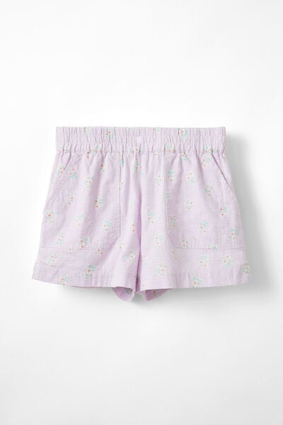 Havana Relaxed Short, LILAC DROP/GRID FLORAL