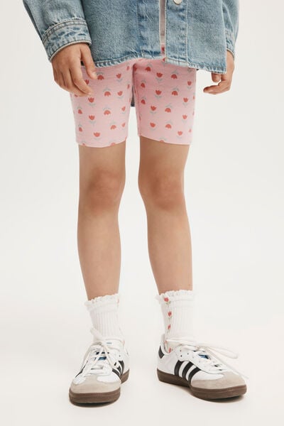 Short - Hailey Bike Short, BLUSH PINK/MINI TULIPS